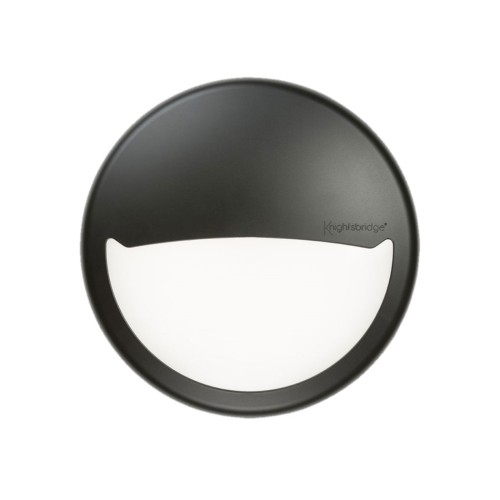 Black Eyelid Diffuser for BT14 LED Bulkhead, Knightsbridge BT14EB Black Eyelid Accessory Trim