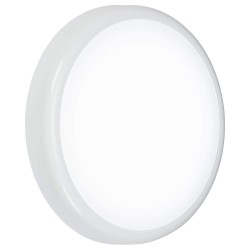 IP65 14W CCT Adjustable White Round LED Bulkhead with Emergency and Sensor 315mm diam for Wall/Ceiling Lighting