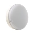 Mosi 290mm 14W LED Bulkhead Neutral White 4000K 1100lm IP65 in White and Opal Diffuser, Luceco LBM290W11S40