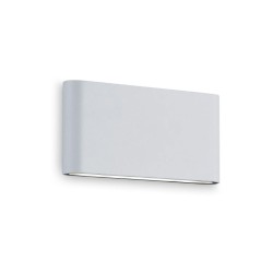 Thames II Up/Down Outdoor LED Wall Light IP54 in Matt White 9W 3000K 800lm Non-Dimmable
