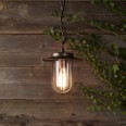 Montparnasse Bronze Pendant with Clear Glass for Exterior Lighting IP44 using 12W ES/E27 LED lamp, Astro 1096010