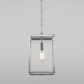 Homefield Pendant 360 in Polished Nickel with Transparent Glass IP23 E27/ES for Exterior Lighting, Astro 1095020