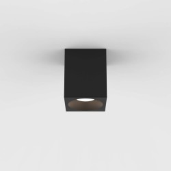 Kos Square 100 LED Textured Black Ceiling Spotlight IP65 rated c/w 5.9W 3000K LED, Astro 1326026