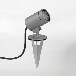 Bayville Spike Spotlight 12V in Textured Grey using 1 x 4.5W 3000K IP65 Dimmable Astro 1401010