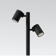 Bayville Spike Spot 900 Twin LED Spotlight IP65 in Textured Black 15.7W LED 3000K 490lm Dimmable Astro 1401013