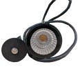 7W Black Spike / Surface LED Spotlight in Black 3000K Warm White IP65 rated for Garden Lighting