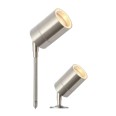 IP44 GU10 Stainless Steel Spike Spotlight 280mm Height x 60mm Diameter for Deck or Ground Mounting