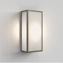 Messina 160 Frosted II Outdoor Wall Light in Bronze with Frosted Diffuser 1 x 12W max. LED E27/ES, Astro 1183026