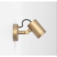 Jura Single Wall Spot in Coastal Brass IP65 Adjustable 1 x 6W max LED GU10 Lamp, Coastal Fitting, Astro 1375008