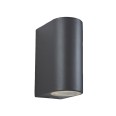 Scenic 2 Light Outdoor Wall Lamp in Gun Metal IP44, Firstlight 7408GM up-and-down Wall Light