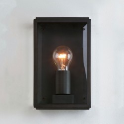 Homefield 160 Exterior Wall Light in Textured Black with Clear Glass Diffuser IP44 E27 max. 60W Astro 1095041