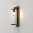 Pimlico 500 in Bronze with Clear Glass Diffuser IP23 for Outdoor Wall Lighting using 1 x12W LED E27/ES, Astro 1413005