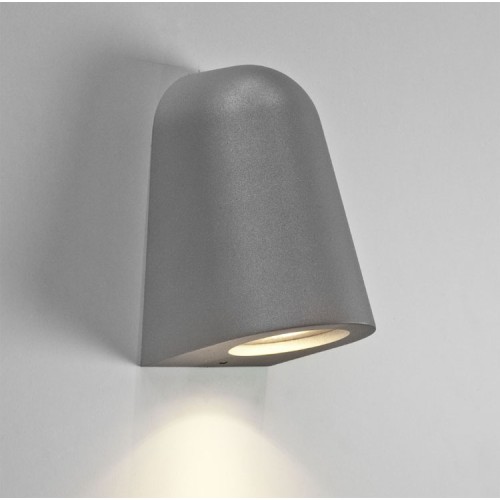 Mast Textured Grey Outdoo Wall Light IP65 rated using 1x 6W max. LED GU10, Astro 1317007