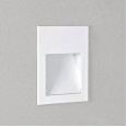Borgo 54 Recessed Wall LED Light IP65 in Textured White using 1W 3000K Dimmable LED Astro 1212019