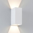 Oslo 160 LED Up-Down Wall Light Textured White IP65 5.8W 3000K for Exterior Lighting, Astro 1298006