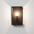 Homefield 130 Exterior Wall Light in Textured Black with Clear Glass IP44 1 x E14/SES Astro 1095013