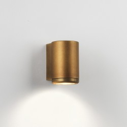 Jura Single Solid Brass Wall Spotlight IP44 rated using 1x GU10 6W LED lamp, Astro 1375009