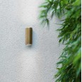 Jura Twin Solid Brass Wall Spotlight for Outdoor Lighting using 2 x GU10 6W LED Lamps IP44 rated, Astro 1375010