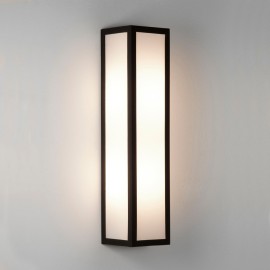 Salerno LED Textured Black Outdoor Wall Light with White Opal Diffuser IP44 3000K 9W, Astro 1178002