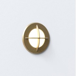 Arran Round LED Solid Brass Wall Light IP65 using 2W LED 2700K Dimmable, Astro 1379006