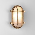 Thurso Oval Cast Brass Wall / Ceiling Light using 1x 12W max LED E27/ES IP44 rated Astro 1376006