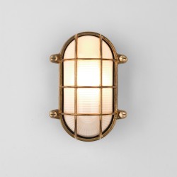Thurso Oval Cast Brass Wall / Ceiling Light using 1x 12W max LED E27/ES IP44 rated Astro 1376006