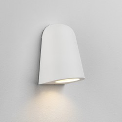 Mast Matt White Surface Wall Light IP65 rated using 1 x GU10 6W LED for Outdoor, Astro 1317012