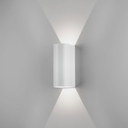 Dunbar 255 LED Textured White Wall Light 7.9W 3000K IP65 for Wall Up-Down Lighting, Astro 1384007