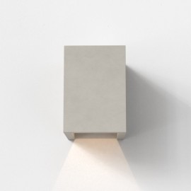 Oslo 120 LED Rectangular Coastal Wall Light Concrete 3.9W 3000K IP65 rated for Down Lighting, Astro 1298019