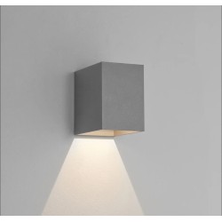 Oslo 100 LED Wall Light in Textured Grey IP65 3.8W 3000K for Exterior Lighting, Astro 1298022