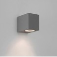 Chios 80 Textured Grey Wall Light GU10 LED max. 6W Dimmable IP44, 1000h Salt Spray Tested, Astro 1310007