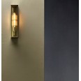 Harvard Wall Lamp in Natural Brass IP44 1 x 4W LED E27/ES Outdoor Light Astro 1402007