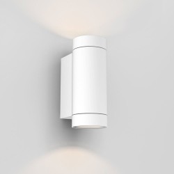 Dartmouth Twin Wall Lamp in Textured White IP54 2 x GU10 max. 6W Outdoor Light Astro 1372012