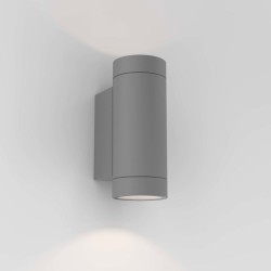 Dartmouth Twin Wall Lamp in Textured Grey IP54 2 x GU10 max. 6W Outdoor Light Astro 1372013