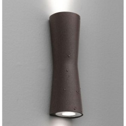 Flos Clessidra Brown Up-and-Down LED Wall Light 20degs Beam 10W 3000K IP55 by Antonio Citterio