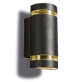 Selene Brown Up-and-Down Wall Light using 2 GU10 Lamps, IP54 Outdoor Wall Lamp LEDS-C4 05-9234-18-37