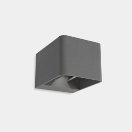 Wilson Square Outdoor LED Wall Light in Urban grey c/w 10.2W LED 3000K 623lm IP65 rated LEDS-C4 05-9683-Z5-CLVI