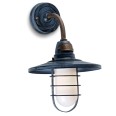 Cottage Wall Lantern in Antique Grey with Bronze IP65 rated Traditional Style max. 20W