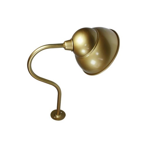 Swan Neck Pub Light in Satin Brass, Traditional Pub Style Light in Satin Brass IP20 rated