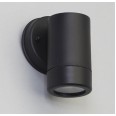 Up or Down Single Wall Spotlight IP44 in Black Plastic using GU10 LED for Outdoor Lighting