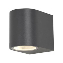 Antar Outdoor Wall Light in Textured Black using 1 x GU10 max. 35W IP44 Rated for Up or Down Wall Lighting