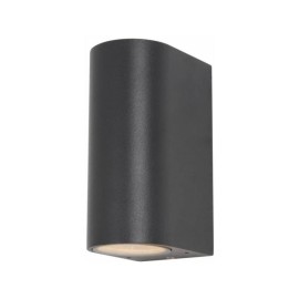 Up & Down Antar Outdoor Wall Light in Black Textured using 2 x GU10 max. 35W IP44 Rated