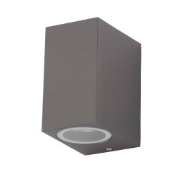 Up & Down Fleet Rectangular Outdoor Wall Light in Anthracite using 2 x GU10 max. 35W IP44 Rated