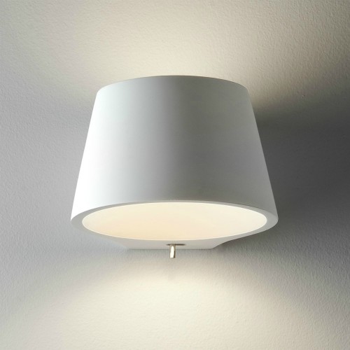 Koza Switched Plaster Wall Light using 1 x max. 7W E14/SES LED, Paintable Cone Wall Fitting Astro 1155001