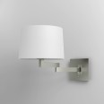 Momo Swing-Arm Wall Light in Matt Nickel with Toggle Switch 12W LED E27/ES (no shade), Astro 1162003