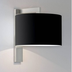 Ravello Wall Lamp in Matt Nickel IP20 rated using 1 x 12W LED E27/ES (shade not included), Astro 1222013