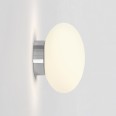 Zeppo Round Bathroom Wall Light in Polished Chrome and White Glass Diffuser IP44 G9 Astro 1176004