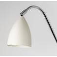 Joel Grande Cream Wall Light with Chrome Arm, Switched Adjustable Lamp with Cord and Plug, Astro 1223021