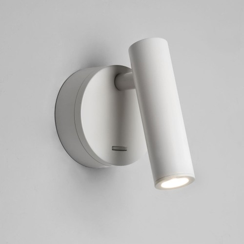 Enna Surface LED Switched Wall Light in Matt White using Adjustable Head 4.5W 2700K LED, Astro 1058015