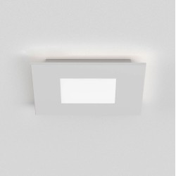 Zero Square LED Ceiling Light in Matt White 2700K 15.4W 806lm IP20 rated 400x400mm, Astro 1382001